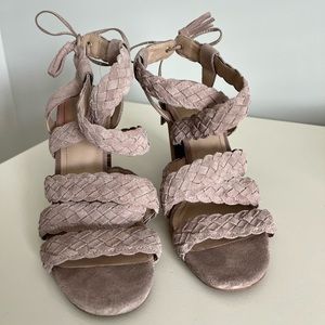 BCBG braided block heels